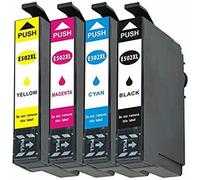 KIT 4 Cartucce T502XL Compatibili Per Epson WF-2860 WF-2865 DWF XP-5100 XP5105