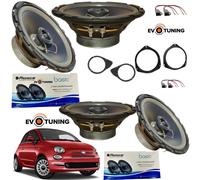 Kit 4 casse 165mm Anteriori e Posteriori Phonocar per Fiat 500 + Adattatori