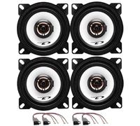 Kit 4 Casse Alpine SXE-1025S Da 10 Cm Compatibile Con Suzuki Wagon R+, Opel Agila Dal 2000 Al 2007 + 4 Connettori