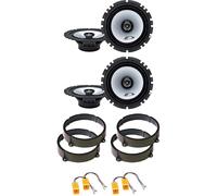 Kit 4 Casse ALPINE SXE-1725S + SXE-1725S per Alfa 147/159 da 165mm con 2 Supporti Anteriori, 2 Posteriori e 4 Connettori