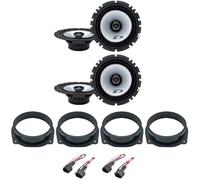 Kit 4 Casse ALPINE SXE-1725S + SXE-1725S per Fiat Bravo dal 2007 in poi con 2 Supporti Anteriori, 2 Supporti Posteriori e 4 Connettori