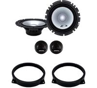 Kit 4 casse Alpine SXE-1750S Per BMW MINI R50 e R53 Dal 2001 Al 2006, MINI Cabriolet R52 dal 2004 al 2008 con 2 Supporti Anteriori