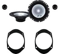 Kit 4 Casse ALPINE SXE-1750S Per Ford Fiesta 2001-2008, Focus 1998-2005, Fusion 2002-2008, KA 1996-2008, Puma 2006 In Poi, Mondeo 1989-2007, Transit 1994-2006 Con 2 Supporti Anteriori