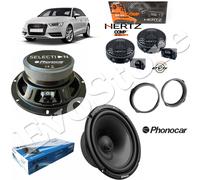 Kit 4 Casse Altoparlanti 20Cm Anteriori Phonocar/Hertz per Audi A3V dal 2012
