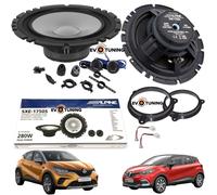 Kit 4 Casse Altoparlanti Alpine Anteriori Woofer+Tw per Renault Captur 2013>2019