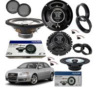 Kit 4 Casse Altoparlanti Alpine per Audi A4 B8+Adattatori Anteriori e Posteriori