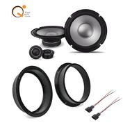 Kit 4 Casse Altoparlanti Alpine per Audi A4 B8 Anteriori S2-S80C Woofer Tweeter