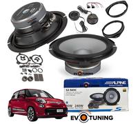 Kit 4 Casse Altoparlanti Alpine S2-S65C Anteriori per Fiat 500L