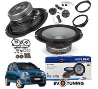 Kit 4 Casse Altoparlanti Alpine S2-S65C Anteriori per Fiat Panda 312