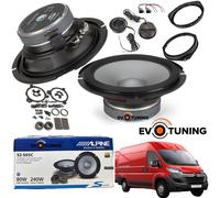 Kit 4 Casse Altoparlanti Alpine S2-S65C Anteriori per Peugeot Boxer