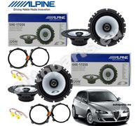 Kit 4 Casse Altoparlanti Alpine SXE-1725s Anteriori e Posteriori Alfa Romeo 147