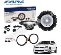 Kit 4 Casse Altoparlanti Alpine SXE-1750S Anteriori per Volkswagen Golf VII (7)