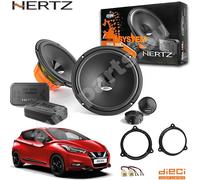 Kit 4 Casse Altoparlanti Anteriori Hertz DSK 165.3 per Nissan Micra dal 2017