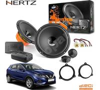 Kit 4 Casse Altoparlanti Anteriori Hertz DSK 165.3 per Nissan Qashqai dal 2007