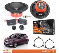 Kit 4 Casse Altoparlanti Anteriori Hertz DSK 165.3 per Peugeot 108 dal 2014>