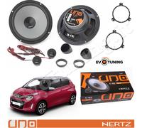 Kit 4 Casse Altoparlanti Anteriori HERTZ K 165 2 Vie per Citroen C1 dal 2014>