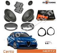 Kit 4 Casse Altoparlanti HERTZ CK 165 Linea Cento Posteriori per Alfa Giulia