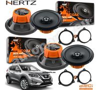 Kit 4 Casse Altoparlanti Hertz DCX 165 Anteriori e Posteriori per Nissan X-Trail