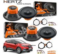 Kit 4 Casse Altoparlanti Hertz DCX Anteriore e Posteriore Renault Captur da 2013