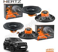 Kit 4 Casse Altoparlanti Hertz DCX690 Anteriori e Posteriori per Jeep Renegade