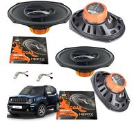 Kit 4 Casse Altoparlanti Hertz DCX690 Anteriori Posteriori per Jeep Renegade