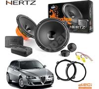 Kit 4 Casse Altoparlanti Hertz DSK 165.3 Ant/Post per Alfa Romeo 147 dal 2001