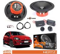 Kit 4 Casse Altoparlanti Hertz Dsk 165.3 Anteriori 2 Vie per Fiat Grande Punto
