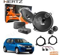 Kit 4 Casse Altoparlanti Hertz DSK130.3 Anteriori per Dacia Sandero dal 2008