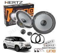 Kit 4 Casse Altoparlanti Hertz K165 Anteriori/Posteriori per Fiat 500L dal 2012