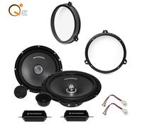 Kit 4 Casse Altoparlanti per Fiat Panda 169 2 Serie Posteriori MACROM M2S65