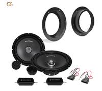 Kit 4 Casse Altoparlanti per VW Golf V Anteriori MACROM M2S65 woofer tweeter