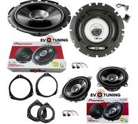 Kit 4 Casse Altoparlanti Pioneer Ant/Post con Adattatori Fiat Grande Punto Evo