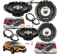 Kit 4 Casse Altoparlanti Pioneer Anteriori e Posteriori per Renault Captur