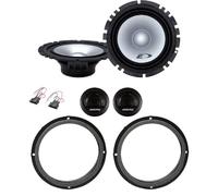 Kit 4 Casse Anteriori ALPINE da 16,5 cm Per VW UP dal 2011 in poi + 2 Supporti + 2 Connettori