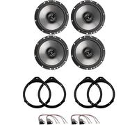 Kit 4 Casse AXTON AE165 Anteriori e Posteriori per Audi A3 5 Porte dal 2004 al 2012, Audi A4 B6 e B6 AVANT dal 2001 al 2005, Audi A4 B7 e B7 AVANT dal 2004 al 2008 con 4 Supporti e 4 Connettori