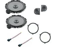 Kit 4 Casse Compatibile con Fiat Panda dal 2003 al 2012 169 seconda serie Con Adattatori E Supporti tweeter e Altoparlanti Hertz UNO POSTERIORE K170
