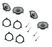 Kit 4 casse completo Hertz Linea UNO Altoparlanti coassiali 13 cm + supporti casse compatibile con Renault Megane III dal 2009 anteriore e posteriore
