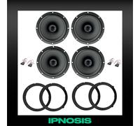 Kit 4 casse FOCAL per VW Golf IV + 4 Supporti Anteriori e Posteriori + 4 Connet