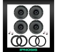 Kit 4 casse FOCAL per VW Golf V + 4 Supporti Anteriori e Posteriori + 4 Connett