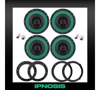Kit 4 casse IPNOSIS da 16,5 per Golf V + 4 Supporti Anteriori e Poster + 4 Conn