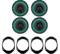 Kit 4 Casse IPNOSIS IP-01165 per Ford Fiesta dal 01 al 08,Focus dal 98 al 05,Fusion dal 02 al 08,KA dal 96 al 08,Puma dal 06 in poi,Mondeo dal 89 al 07,Transit dal 94 al 06 con 2 Supp ant, 2 Supp post