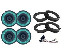Kit 4 Casse IPNOSIS IP-01165 per Golf IV, Golf V da 165mm con 2 Supporti Anteriori, 2 Posteriori e 4 Connettori