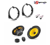 Kit 4 Casse per Fiat Grande Punto JL AUDIO C1-650 posteriore