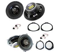 Kit 4 casse per FIAT / OPEL con adattatori e supporti 165MM 130MM