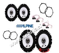 Kit 4 casse per Seat Ibiza Alpine con adattatori e supporti