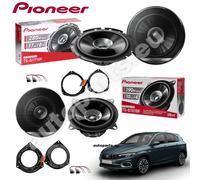 Kit 4 Casse Pioneer Anteriori e Posteriori per Fiat Tipo II dal 2015 Doppio Cono