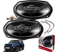 Kit 4 Casse Pioneer TS-G6930F Anteriori e Posteriori + Cavi per Jeep Renegade