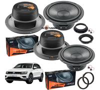 Kit 4 Casse Woofer Hertz C165 Anteriori e Posteriori per VW Tiguan AD1 dal 2017