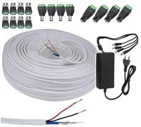 kit 4 cavi per telecamere videosorvegliaza con alimentatore stabilizzato 7 Amper