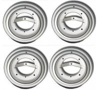 KIT 4 CERCHI IN FERRO DA 12"SPECIFICO PER FIAT VECCHIA/500 F L R 4X190 CON STAFF